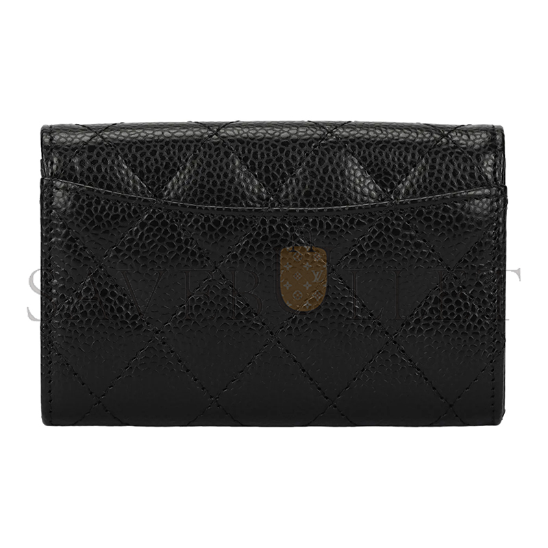 CHANEL GRAINED CALFSKIN FLAP CARD HOLDER WALLET AP0214 (11.3*7.5*2.5cm)